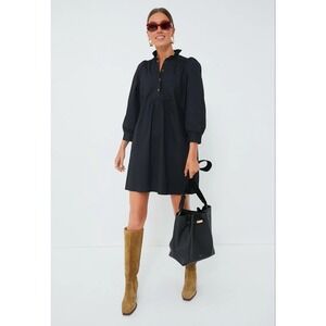 Tuckernuck Pomander Place Black Claiborne Dress Size‎ XS Mini Shirt Dress Cotton